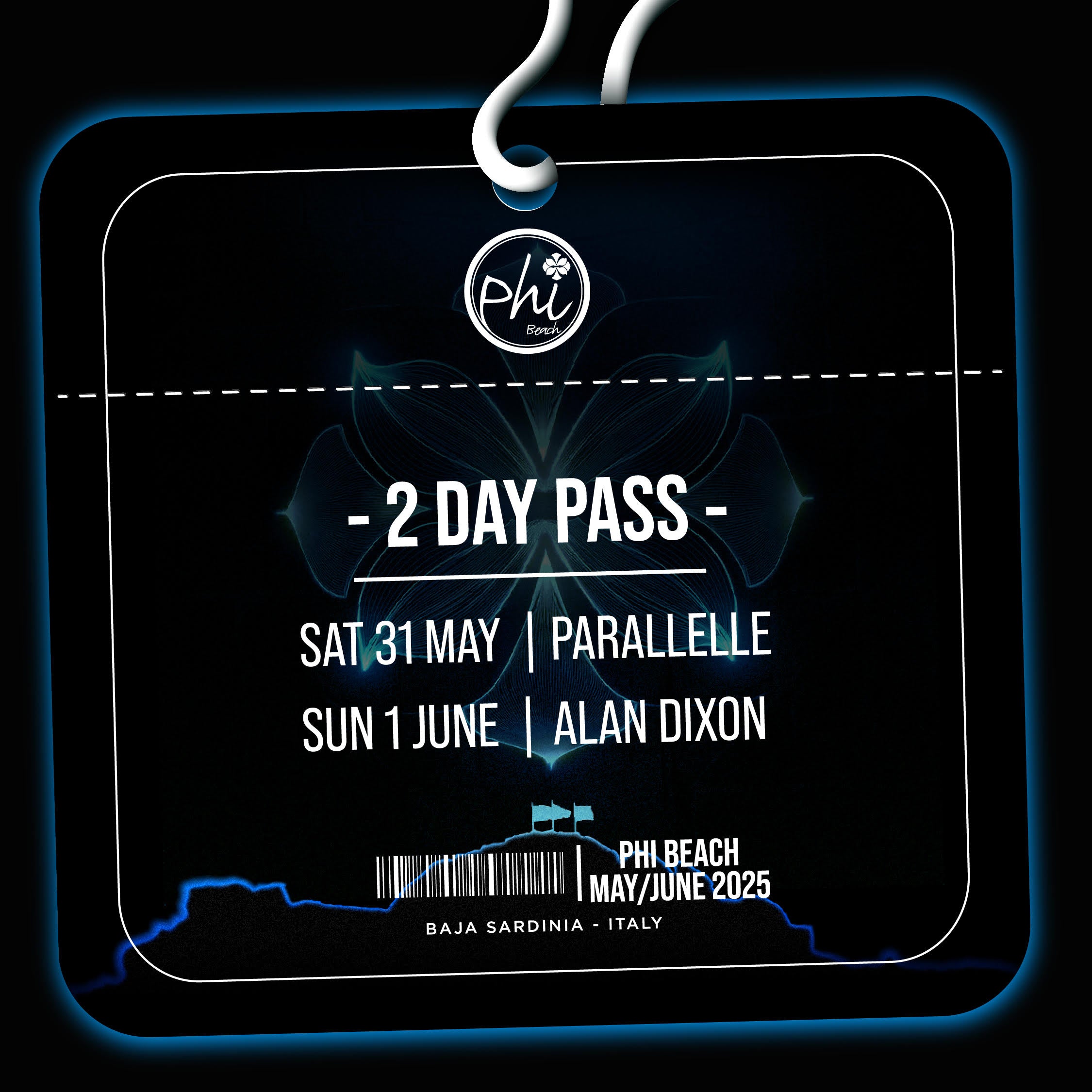 2-DAY PASS | 31-1 MAGGIO/GIUGNO | PARALLELLE & ALAN DIXON